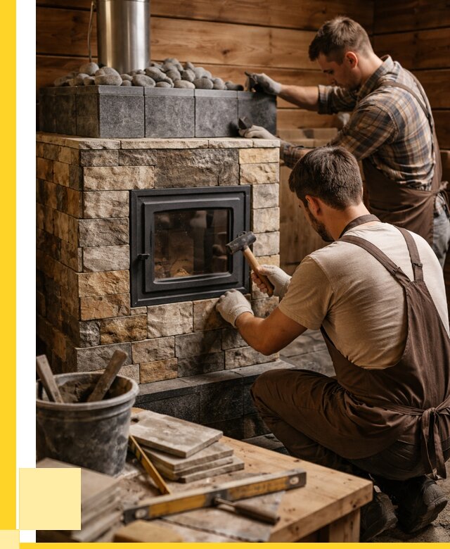 Облицовка банной печи в Щекине от 15438 р. | ЭриданЕкн