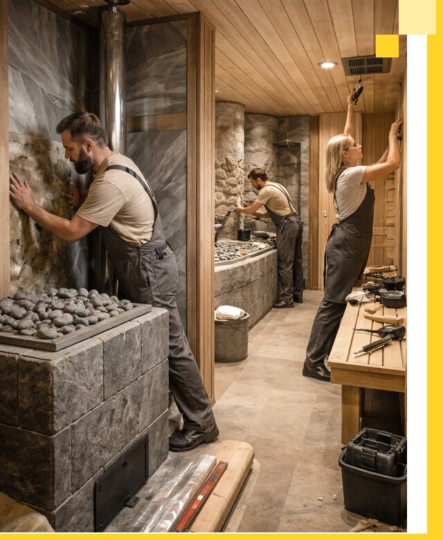 Строительство бань и SPA процедур в Щекине под ключ и отделкой