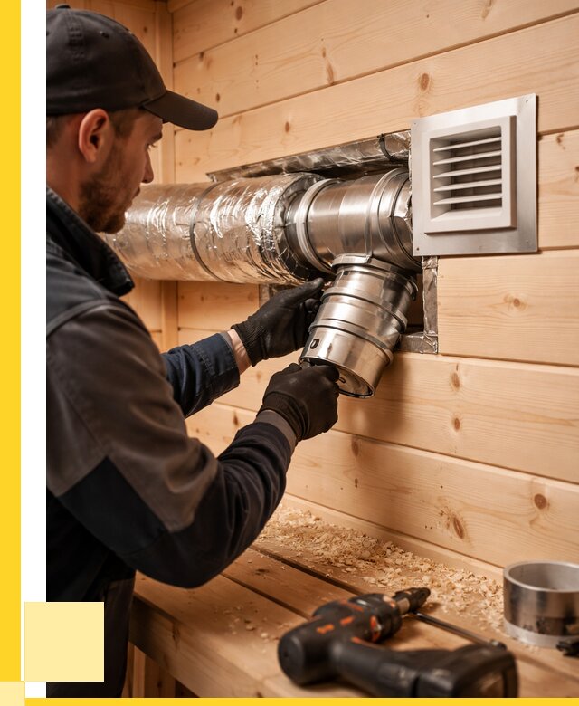 Монтаж вентиляции бани в Щекине от 12350 р. | ЭриданЕкн