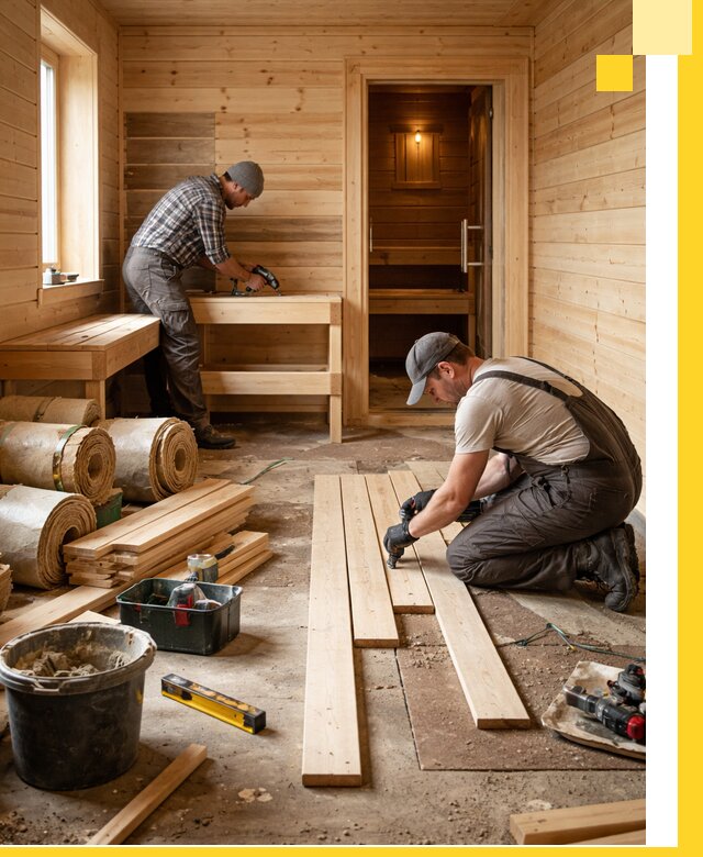 Индивидуальный проект бани с комнатой отдыха под ключ в Щекине