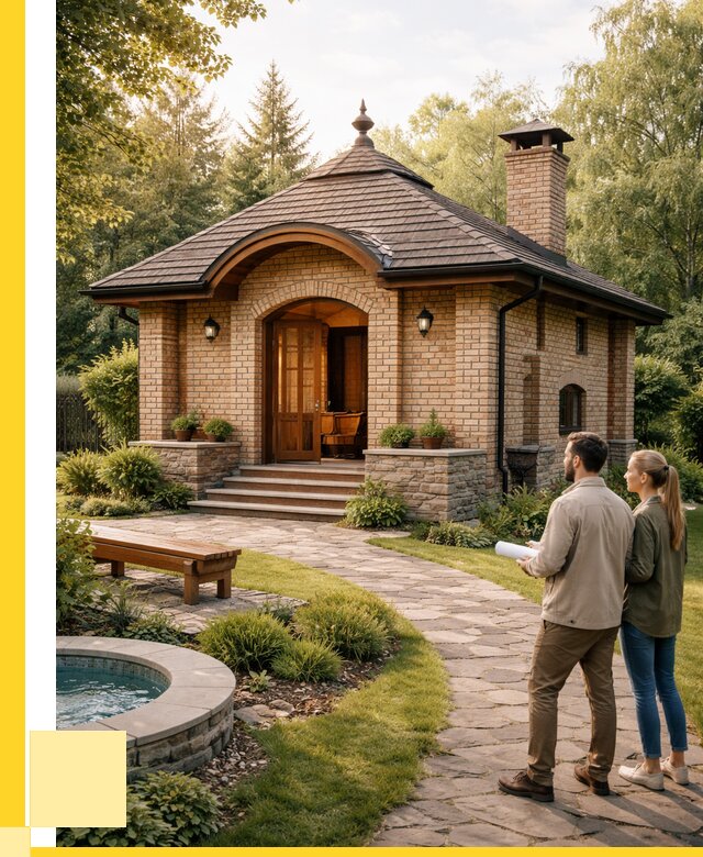 Проект кирпичной бани в Щекине от 30876 р. | ЭриданЕкн