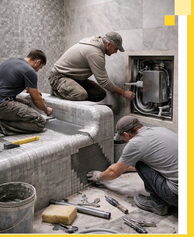 Проекты хамамов под ключ в Щекине и дизайн и строительство