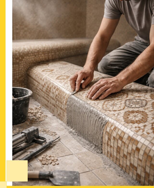 Плитка для хамама под ключ в Щекине от 3602 р. | ЭриданЕкн