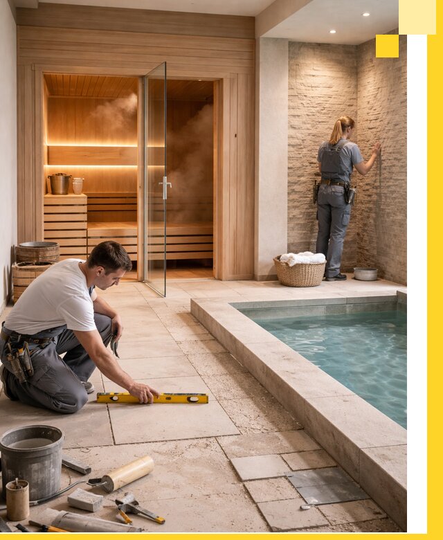 Комплексный дизайн и отделка интерьеров SPA под ключ в Щекине